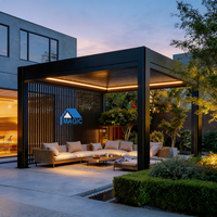 Pergola bioclimatique moderne d'extérieur Magic Factory en aluminium à lames orientables 3x3 3x4 3x6 4x4 6x4 m