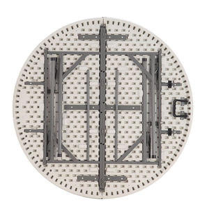 Tamanho grande mesa de jantar ao ar livre assento 8 mesa design para eventos mdf top metal pernas mesas dobráveis e cadeiras para eventos - Product Image 5