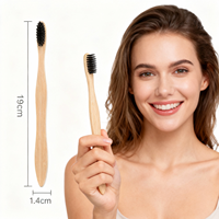 Service ODM OEM recyclable écologique sachet kraft plat doux naturel biodégradable calebasse forme S brosse bambou