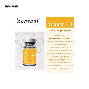 5 flacons de sérum pour la peau à la vitamine C pour éclaircir, hydrater et raffermir la peau, stimuler le collagène et donner un éclat naturel à la peau (OEM) - Product Image 5