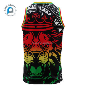 Maori Jersey Olahraga Pria, Baju Seragam Basket Cetakan Sublimasi Cepat Kering Bernafas untuk Tim, Grosir - Product Image 4
