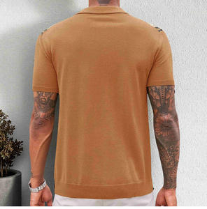 เสื้อโปโลแขนสั้นลายทางถักแบบลำลองสำหรับผู้ชายสไตล์ยุโรปอเมริกัน ไซส์ <span class=keywords><strong>M</strong></span>-3XL - Product Image 6