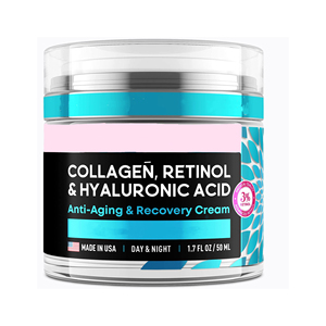 Creme Hidratante Facial com Colágeno Anti-Idade para Mulheres, Creme Hidratante e de Recuperação OEM para Pescoço e Natural - Product Image 1
