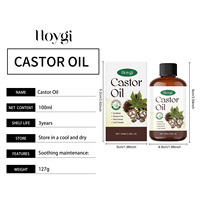 Minyak biji kastor dingin organik untuk Perawatan Rambut & minyak dasar pijat untuk penataan & nutrisi