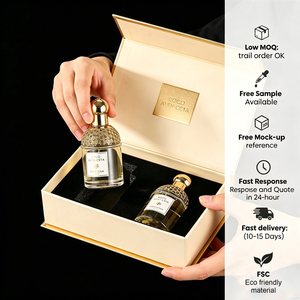 Boîte cadeau de luxe personnalisée en carton rigide avec laminage mat pour cosmétiques et parfums - Product Image 1