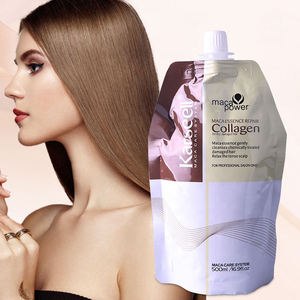 Mascarilla Capilar de Queratina y Colágeno Orgánico para Reparación del Cabello Químico y Seco, 500 ml - Product Image 2