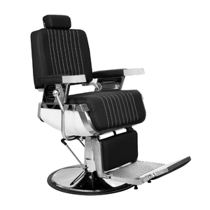 Silla de peluquería de cuero reclinable SW Belmont con función de masaje Silla de peluquero de cuero sintético para salón o uso doméstico - Product Image 4
