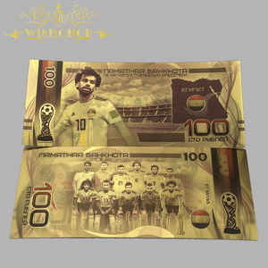 Billetes de Fútbol Mundial 2026, Billetes de Cristal con Diseño de Estrellas, Bañados en Oro de 24k, para Regalos - Product Image 2