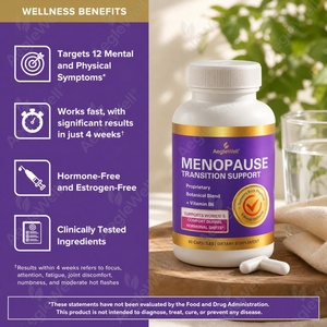 AegleWell OEM Supporto per la Transizione alla Menopausa, Capsule Naturali Vegetali a Base di Erbe, 60 Capsule, Vitamina B6, Equilibrio Ormonale, Integratore Alimentare per Donne - Product Image 3