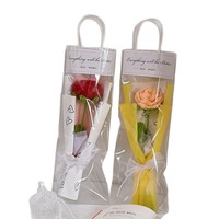 Buket Mawar Rajut Kecil Grosir, Bunga Artifisial untuk Hari Valentine, Hadiah Lintas Negara