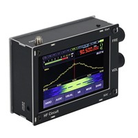 Radio Receiver SDR Hifi Audio MALAHIT 50KHz-2GHZ DSP 1.10C AM/SSB/NFM/WFM dengan Speaker Hitam