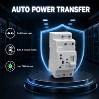 CNFLY Din Rail ATS L N AC 690V Tembaga 10kA Kapasitas Pemutusan Kecil Transfer Otomatis Daya Ganda 2P 63A 80A VA Protector Model