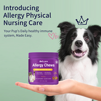 Suplemen Alergi Anjing Beiyuan OEM/ODM, Kunyah Lunak, Minyak Ikan, Vitamin, Dukungan Imunitas, Gatal Kulit, Kesehatan Pernapasan, Kemasan Khusus