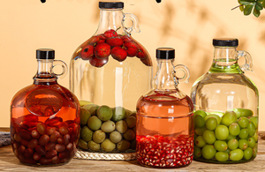 Venta al por mayor grandes 1L <span class=keywords><strong>2L</strong></span> 3L botellas de vidrio para vino y cerveza hacer botellas de vino espumoso - Product Image 6