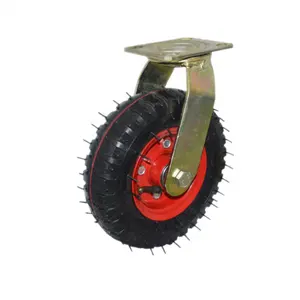 8" Pneumatic Wheel Airport Dolly Caster 8 Inch 10 Inch 12 Inch Pneumatic Wheels