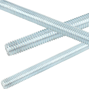 Visserie de haute qualité en acier au carbone zingué bleu-blanc, grade 8.8, tête ronde, entièrement filetée, M6-M24, longueur 1000 mm, DIN975 - Product Image 2