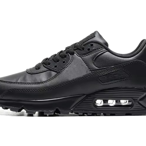 Factory Wholesale Retro <strong>Mens</strong> Running <strong>Shoes</strong> Maxs 90 Big Size 36-50 Leather <strong>Triple</strong> <strong>Black</strong> Air Sneakers High Quality Walking <strong>Shoes</strong>