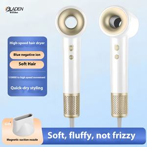 <span class=keywords><strong>Secador</strong></span> de pelo doméstico de alta velocidad con función iónica, boquilla difusora de Motor sin escobillas, estilo profesional de plástico de secado rápido - Product Image 6