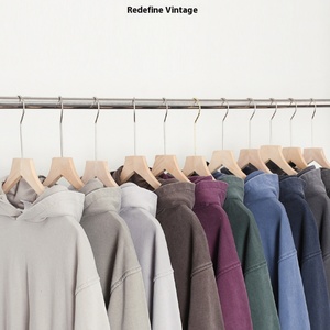 เสื้อฮู้ดวินเทจสำหรับผู้ชายและผู้หญิง 11 สี ลายเกล็ดหิมะ ผ้าฝ้ายแท้ ซักนุ่ม หนังแท้ หนานุ่ม ทรงโอเวอร์ไซส์ ทันสมัย - Product Image 6