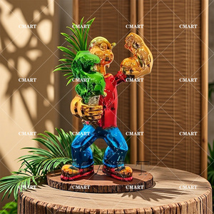 Scultura in Resina di Popeye <span class=keywords><strong>con</strong></span> Gelato a Forma di Dollaro, Decorazione Artistica per la Casa - Product Image 3