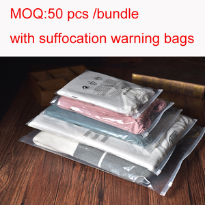 Vestiti di abbigliamento cerniera in plastica chiusura lampo PE Poly Bag trasparente per soffocamento - Product Image 4