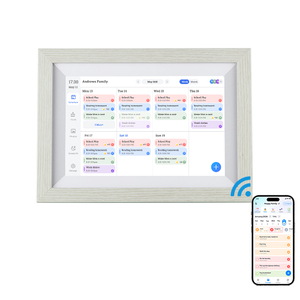 Cadre photo numérique de haute qualité en bois massif de 10,1 pouces, 32 Go, Google, Outlook, <span class=keywords><strong>Yahoo</strong></span>, Cozi Cloud, Voyage, Restauration, Calendrier mural numérique - Product Image 1