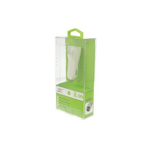 * Presa * alimentatore caricabatterie per auto con doppia porta USB 5V 1A e 2.1A per smartphone LED String-Electronics/ - Product Image 2