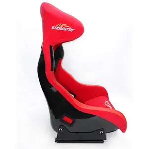 EDDYSTAR Red wear-resistant flannel fiberglass skeleton un-adjustable racing seat