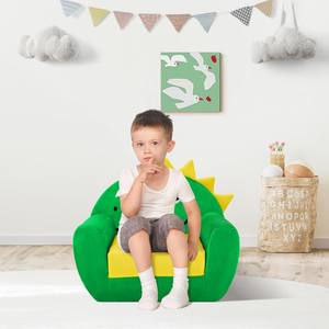 Canapé-lit <span class=keywords><strong>pliable</strong></span> pour enfants en forme de dinosaure, fauteuil en éponge douce 2-en-1, convertible en chaise longue pour la chambre d'enfant, filles et garçons - Product Image 2