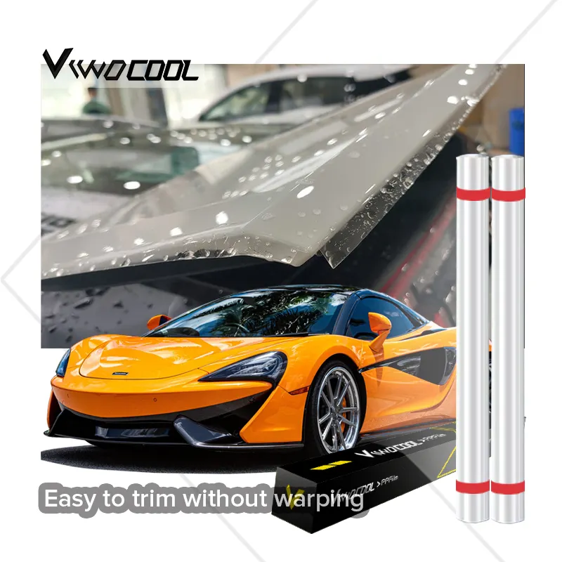 ViwoCOOL 6.5mil TPU PPF película de protección de pintura autocurativa 1,52*15M/rollo de envoltura de vinilo automático para protección de tanque de carrocería de coche