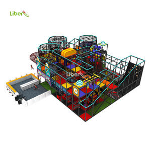 396 metros cuadrados intérieur ninos equipo de patio commercial Chine ninos rouge de escalada laberinto intérieur - Product Image 2