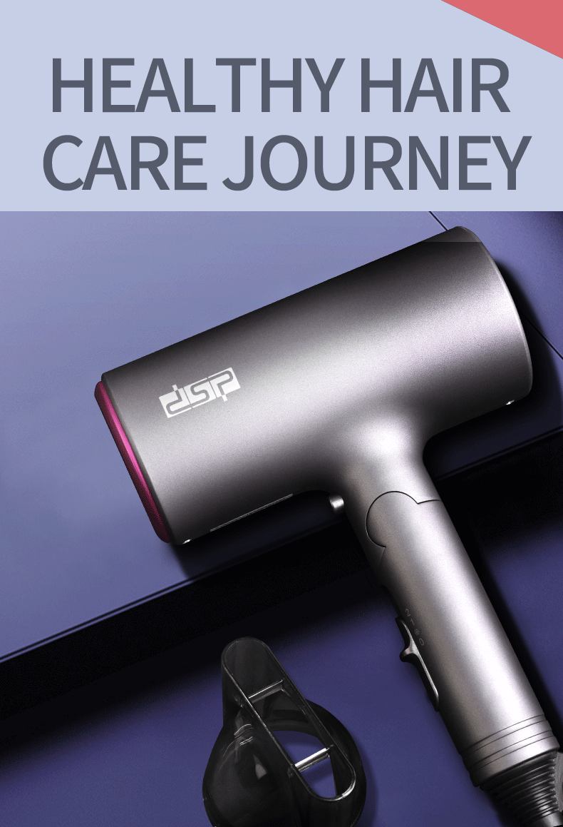 DSPヘアドライヤー2スピード1000Wハングアップトラベル
