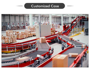 Ağırlık tarama DWS sistem hattı lojistik merkezi ekspres parsel sıralama çapraz bantlı konveyörler navlun sıralayıcı taşıyıcı bantlar sistemi - Product Image 4