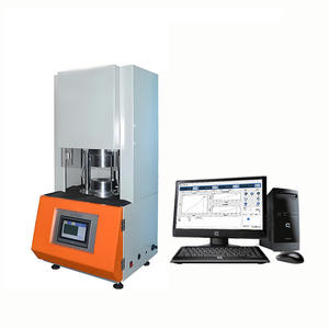 Automatische Programmeerbare <span class=keywords><strong>Rotorless</strong></span> Reometer Met Vlakke Matrijs Ontwerp Voor Rubber Eigendom Vulkanisatie Test Astm D2084 Standaard - Product Image 3