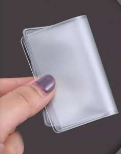 Xinrunjin mat Transparent Anti-démagnétisation métal carte bancaire couverture Portable protection adhésion affaires cadeaux promotionnels - Product Image 1