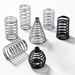 Ressort de compression sur mesure haute précision en acier au carbone oxydé <span class=keywords><strong>noir</strong></span>, robuste, pour applications industrielles et automobiles (OEM/ODM) - Product Image 6