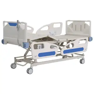 Ward elektrikli hasta yatakları tıbbi mobilya metal hastane yatağı ve yatak 5 fonksiyon hastane elektrikli yatak