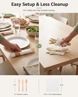 Ensemble de couverts écologiques jetables en bois naturel, ustensiles de cuisine en bambou en gros pour événements en plein air