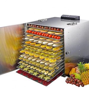 Machine industrielle de séchage et de déshydratation des fruits en acier inoxydable, capacité 55 kg, contrôle de température 35-80°C - Product Image 1