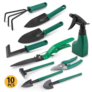 Complete specifications 10pcs Garden Tools Set for Gardener Planting Accessories with Carrying Case garden kit