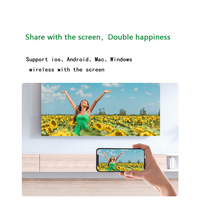 Proyector LED Inteligente para Cine en Casa R3, Mini Proyector Portátil 4K Android 9 para Interiores y Exteriores