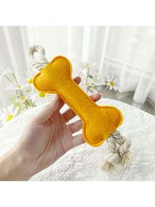 Giocattolo per Cani in Corda di Alta Qualità Osso Interattivo in Feltro Morbido per Cani e Cuccioli Giocattoli da Masticare - Product Image 4
