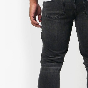 Jeans skinny empilés pour hommes, jeans cargo avec poches, jeans stretch premium délavés et usés pour hommes - Product Image 5