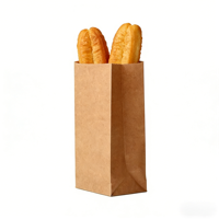 Sachets d'emballage alimentaire jetables en papier kraft de qualité alimentaire, recyclables, écologiques, au design classique et personnalisé, pour bâtonnets de pâte frite