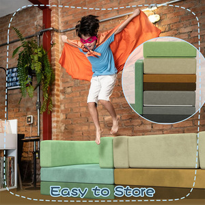 Conjunto de Sofás Suaves para Niños, Muebles Modulares de 8 Piezas, Equipo de Juego Educativo para Niños, Entrenamiento de Integración Sensorial - Product Image 2