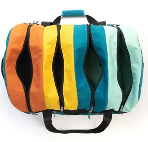 대용량 여행 수하물 가방 다채로운 다기능 소녀 오버 나이트 백 60L 야외 여행 캠핑 피트니스 더플 백
