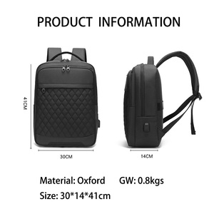 Sac à dos Oxford personnalisé et élégant avec port USB, imperméable, pour la randonnée, l'école, le camping, les voyages, le sport, pour hommes et femmes - Product Image 2