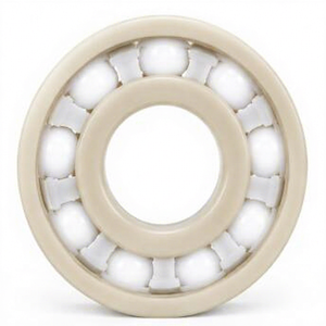 Rodamiento de bolas de ranura profunda de plástico PEEK 6200, 10x30x9mm, con bolas de cerámica de circonia y jaula de PTFE - Product Image 1