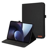 Étui en cuir PU en tissu mince avec support Housse de protection pour tablette pour Oppo Pad 2 pour OnePlus Pad 2023 11.61 "Housse pour tablette