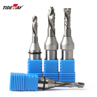 Fresa de ranurado de doble chapa TIDEWAY A9 para carpintería, herramientas CNC de grado industrial, compresión OEM AlTiN